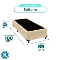 Cama Box Solteiro Perola Nature 88x188 - 5