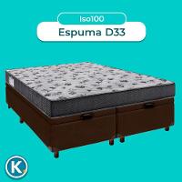Cama + Bau Blindado E Colchão D33 Casal - Iso100 Ortobom