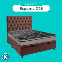Kit Cabeceira + Cama Box Bau + Colchão Casal D28 Conforto Paropas - 4