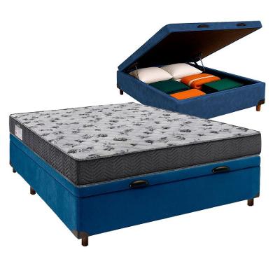 Cama Box Bau + Colchão Casal D33 Iso100 Ortobom