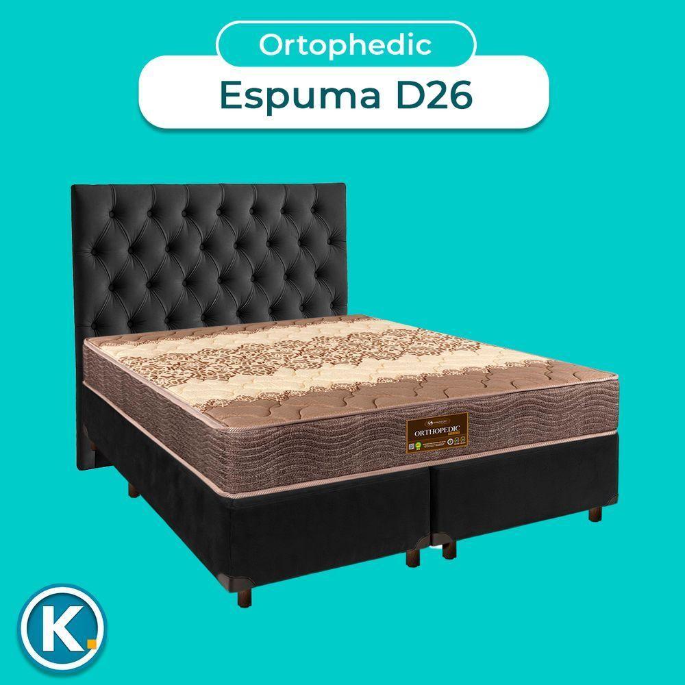 Kit Cama Box + Cabeceira + Colchão Casal D26 - Ortophedic - Sankonfort - 4
