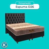 Kit Cama Box + Cabeceira + Colchão Casal D26 - Ortophedic - Sankonfort