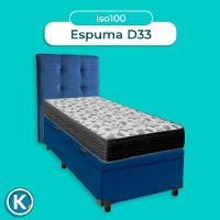 Cama Box Bau + Colchão Solteiro Ortobom D33 Iso100 + Cabeceira Estofada - 5