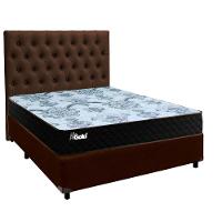 Kit Cabeceira + Cama Box + Colchão Casal Molas Ensacadas Life Gold Paropas - 1