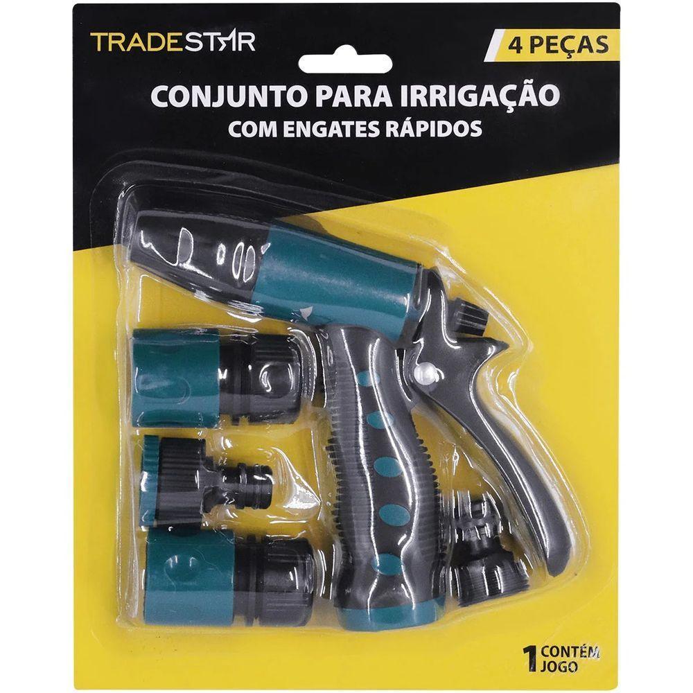 Conjunto Para Irrigação Com Hidro Pistola 4 Peças Tradestar - 5