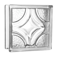 Tijolo De Vidro 19 X 19 X 8 Cm Geométrico Estrela Translúcido 06 Unidades Tradestar - 3