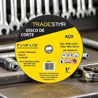 Disco De Corte 230x3,0 Mm 2 Telas Furo 22,23mm Aço Tradestar - 2