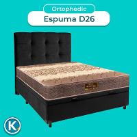 Kit Cabeceira + Cama Box Bau + Colchão Casal D26 Ortophedic Sankonfort - 5