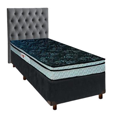 Kit Cabeceira + Cama Box + Colchão Solteiro D28 Conforto Paropas