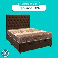 Conjunto Cama Box Bau Blindado Casal + Colchão D26 Ortophedic Sankonfort + Cabeceira - 2