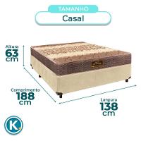 Conjunto Cama Box Perola Casal + Colchão D26 Ortophedic Sankonfort - 2