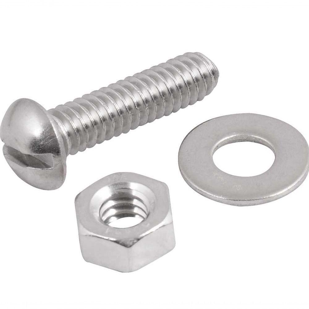 Parafuso Máquina.inox 1/4"x2"rd+po+ar Com 4 Vonder - 1