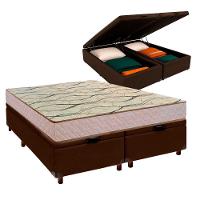 Cama Box Bau Blindado Casal + Colchão D33 Maxsono Paropas - 1