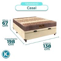 Cama Box Bau Blindado Casal + Colchão D26 Ortophedic Sankonfort - 3