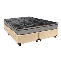 Cama Box Blindado Casal + Colchão D28 Conforto Paropas - 1