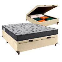 Cama Box Bau + Colchão Casal D33 Iso100 Ortobom - 1