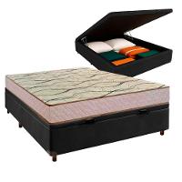 Cama Box Bau + Colchão Casal D33 Maxsono Paropas - 1