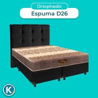 Kit Cama Box + Cabeceira + Colchão Queen D26 - Ortophedic - Sankonfort