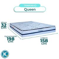 Kit Cama Box Bau + Cabeceira + Colchão Queen Molas Ensacadas - Blue - Paropas - 5