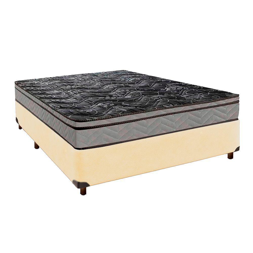 Cama Box + Colchão Casal D28 Conforto Paropas - 1