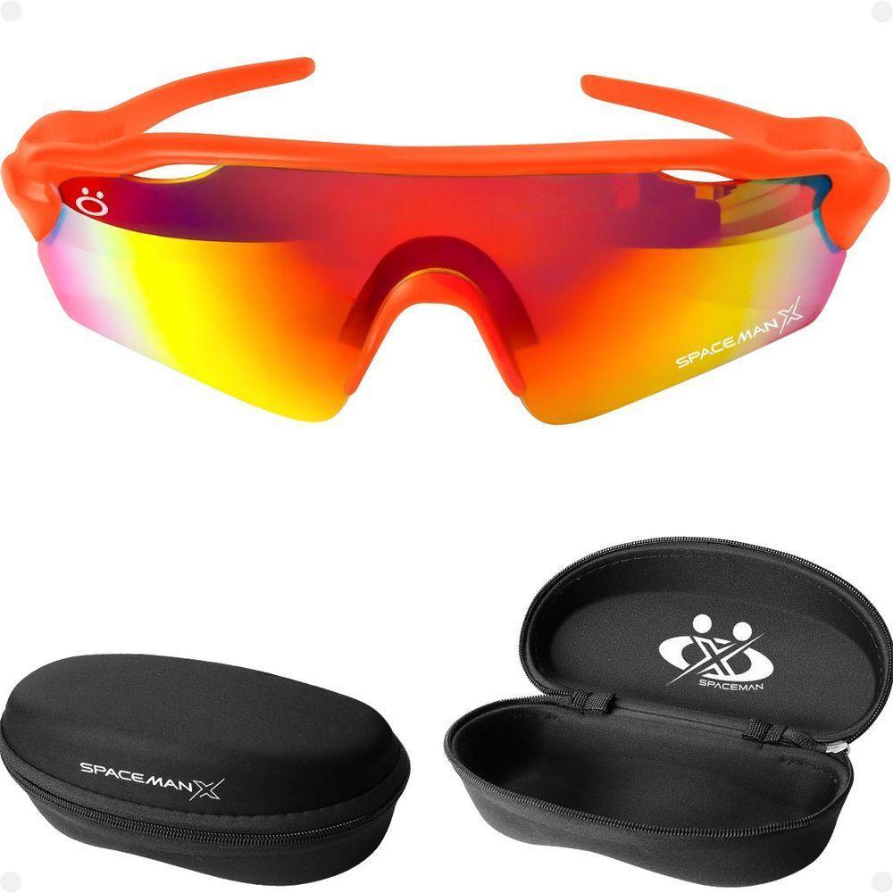 Oculos Esportivo Uv400 Protecao Ciclismo Corrida Bike + Case Vilão Lente Espelhada Qualidade Premium - 1