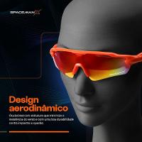 Oculos Esportivo Uv400 Protecao Ciclismo Corrida Bike + Case Vilão Lente Espelhada Qualidade Premium - 3