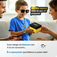 Oculos Colar + Relogio Infantil Digital Led Preto + Caixa Qualidade Premium Protecao Uv Crianca - 5