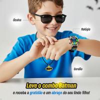 Oculos Colar + Relogio Infantil Digital Led Preto + Caixa Qualidade Premium Protecao Uv Crianca - 6