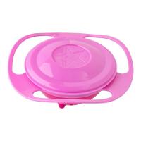 Comedouro Portátil Giratório Animais Domésticos Prato Anti Bagunça Tigela Pet Cachorro Gato Rosa - 7