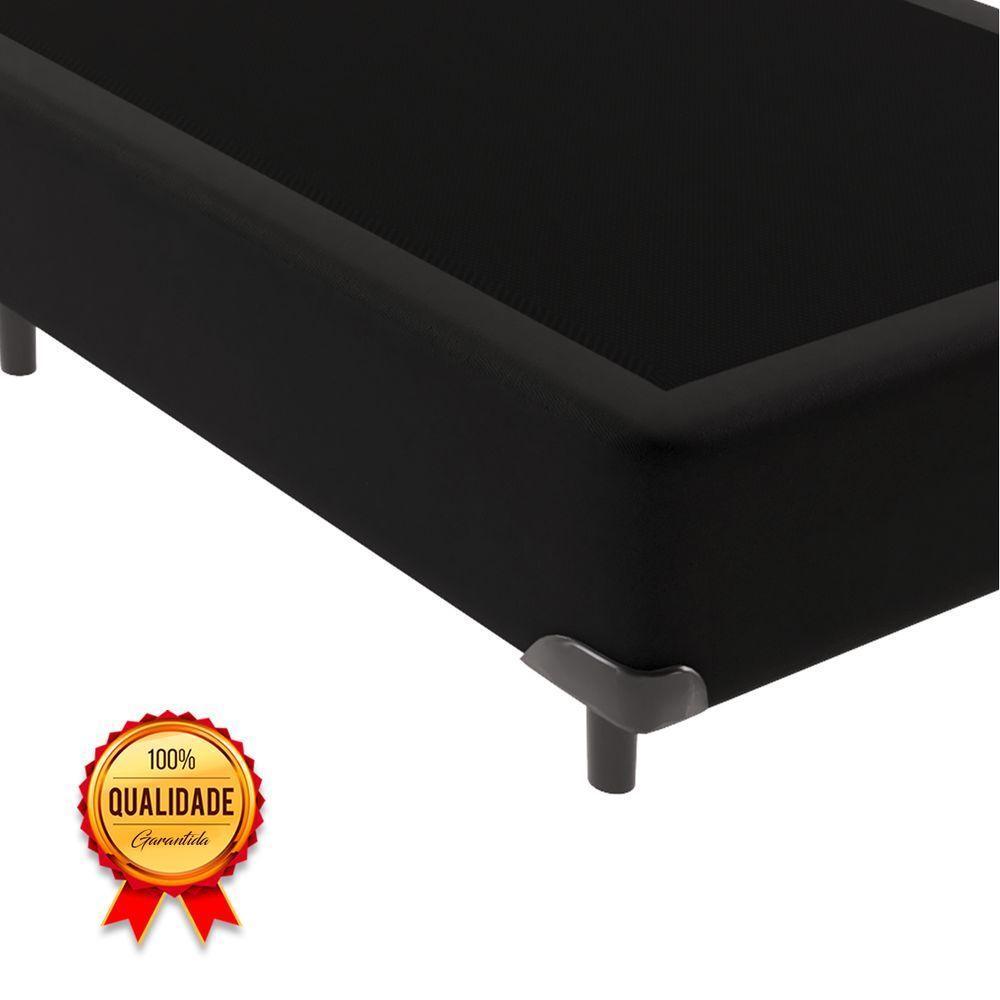 Cama Box Solteirão Preto V-store 96x203x44 - 4