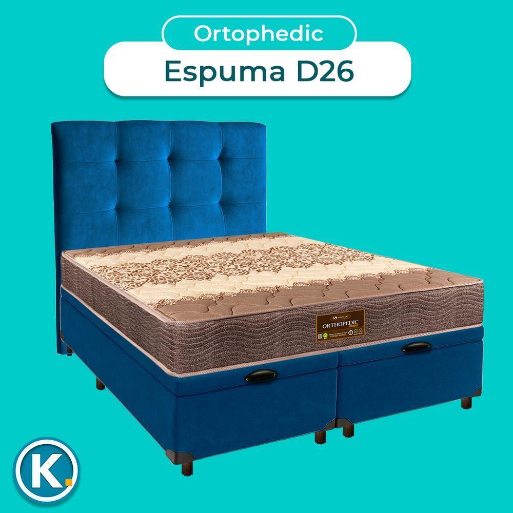 Kit Cama Box Bau + Cabeceira + Colchão Queen D26 - Ortophedic - Sankonfort - 4