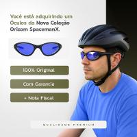 Oculos Azul Uv400 Bike Ciclismo Esportivo + Case Lente Espelhada Qualidade Premium Vilão Presente - 5