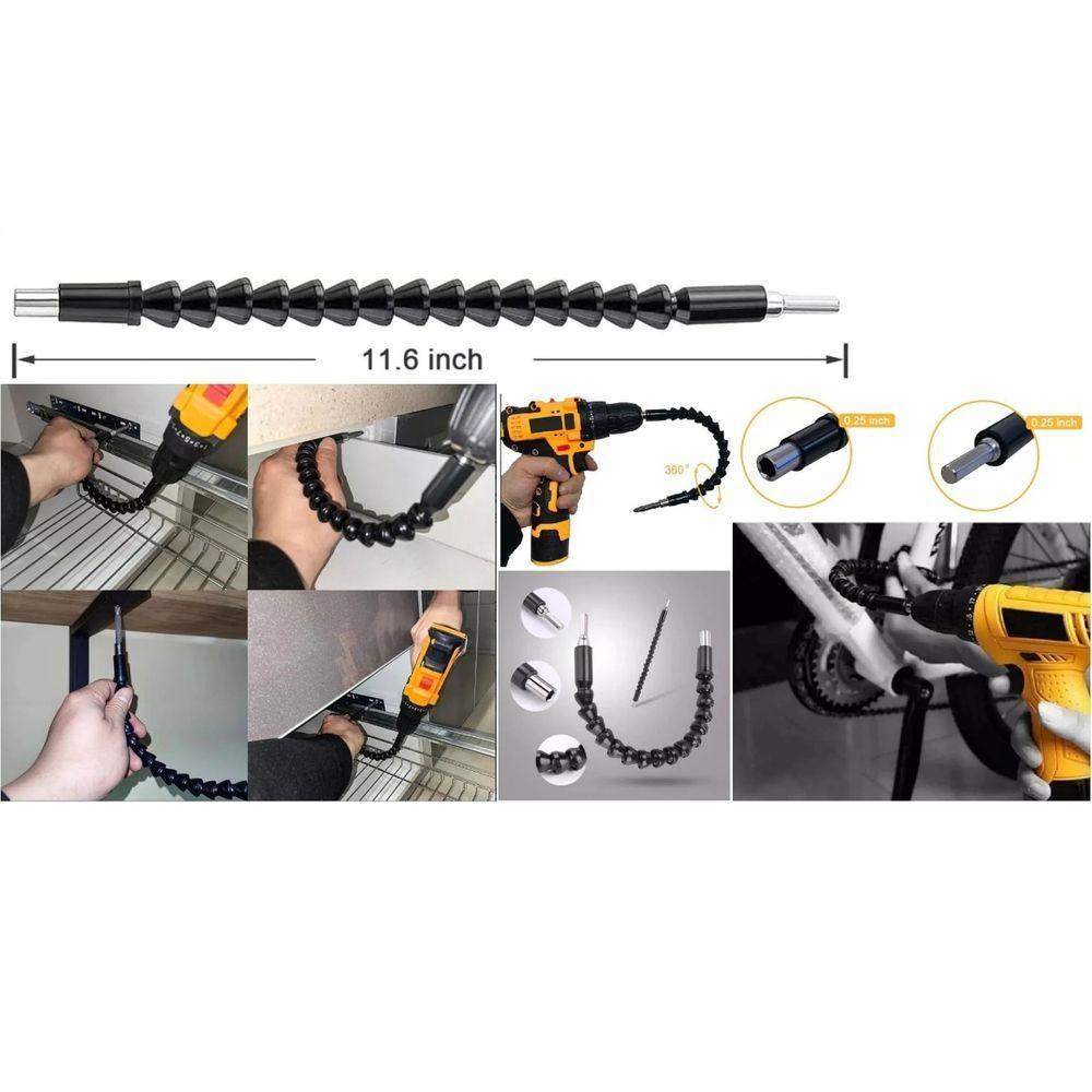Extensor Parafusadeira Bits 1-4'' Flexível Tradestar - 6