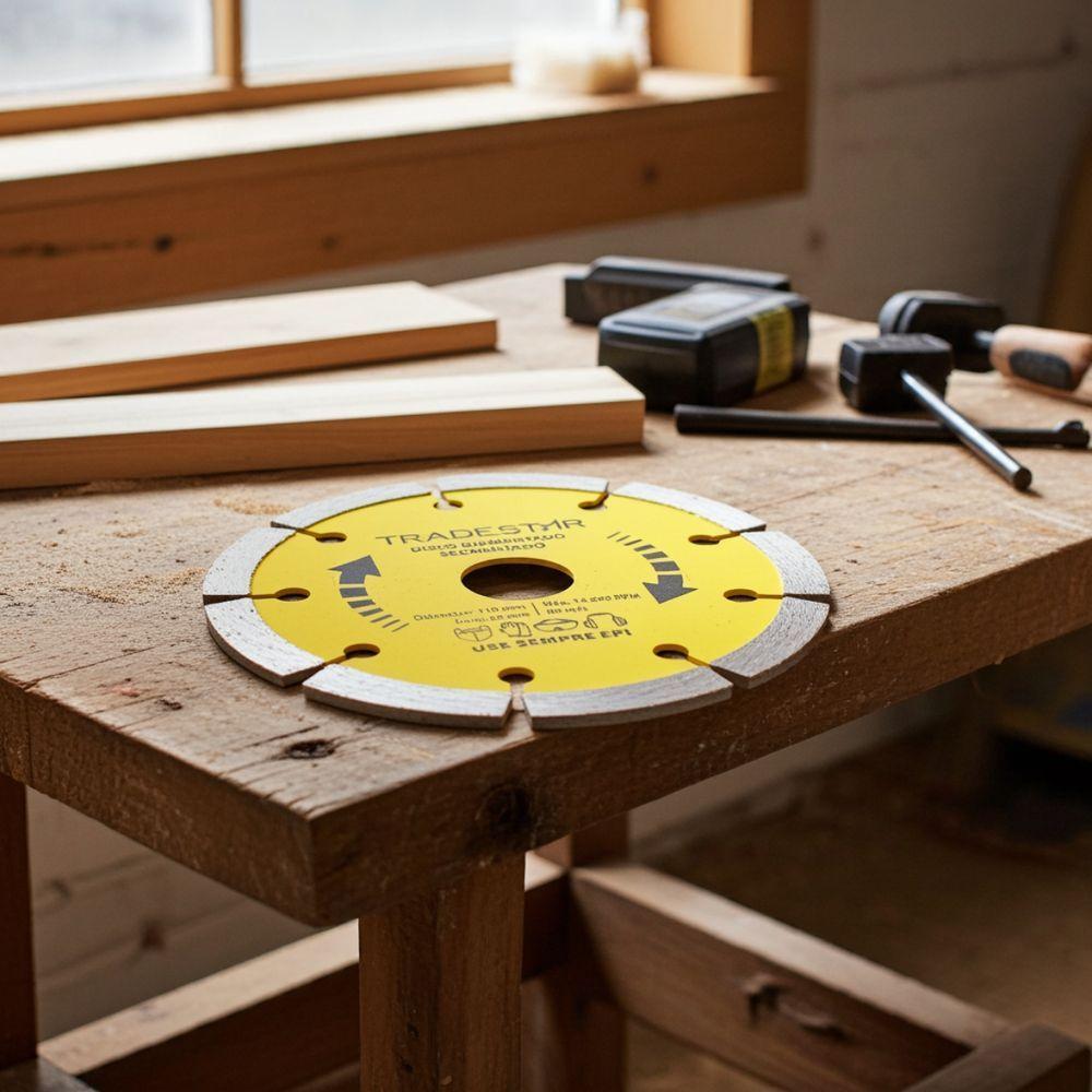 Disco Diamantado 110 Mm Segmentado Pro Furo 20 Mm Tradestar - 4