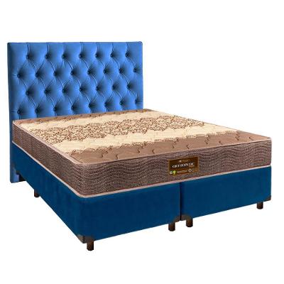 Kit Cama Box + Cabeceira + Colchão Queen D26 - Ortophedic - Sankonfort
