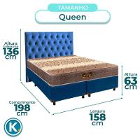 Kit Cama Box + Cabeceira + Colchão Queen D26 - Ortophedic - Sankonfort - 3