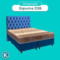 Kit Cama Box + Cabeceira + Colchão Queen D26 - Ortophedic - Sankonfort
