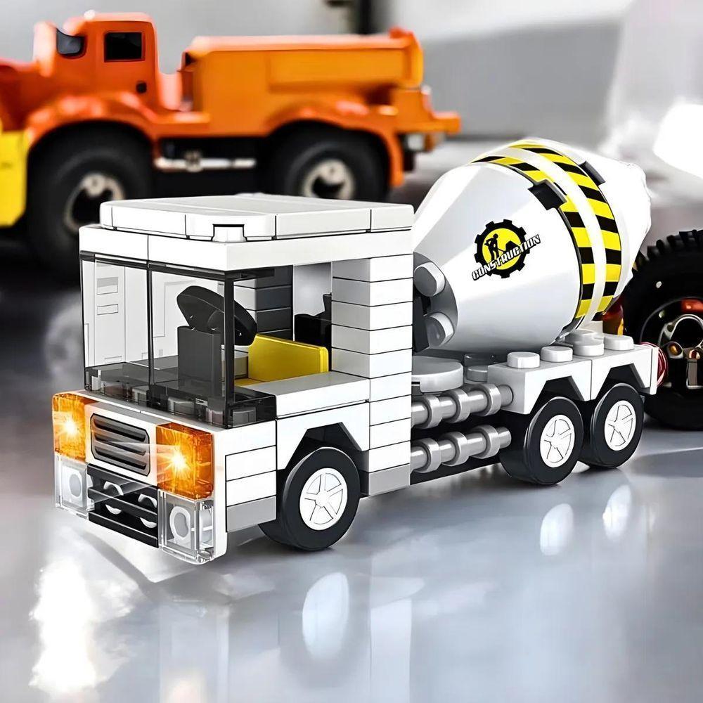 Brinquedo Blocos Montar Carro Criança Cognição - 4