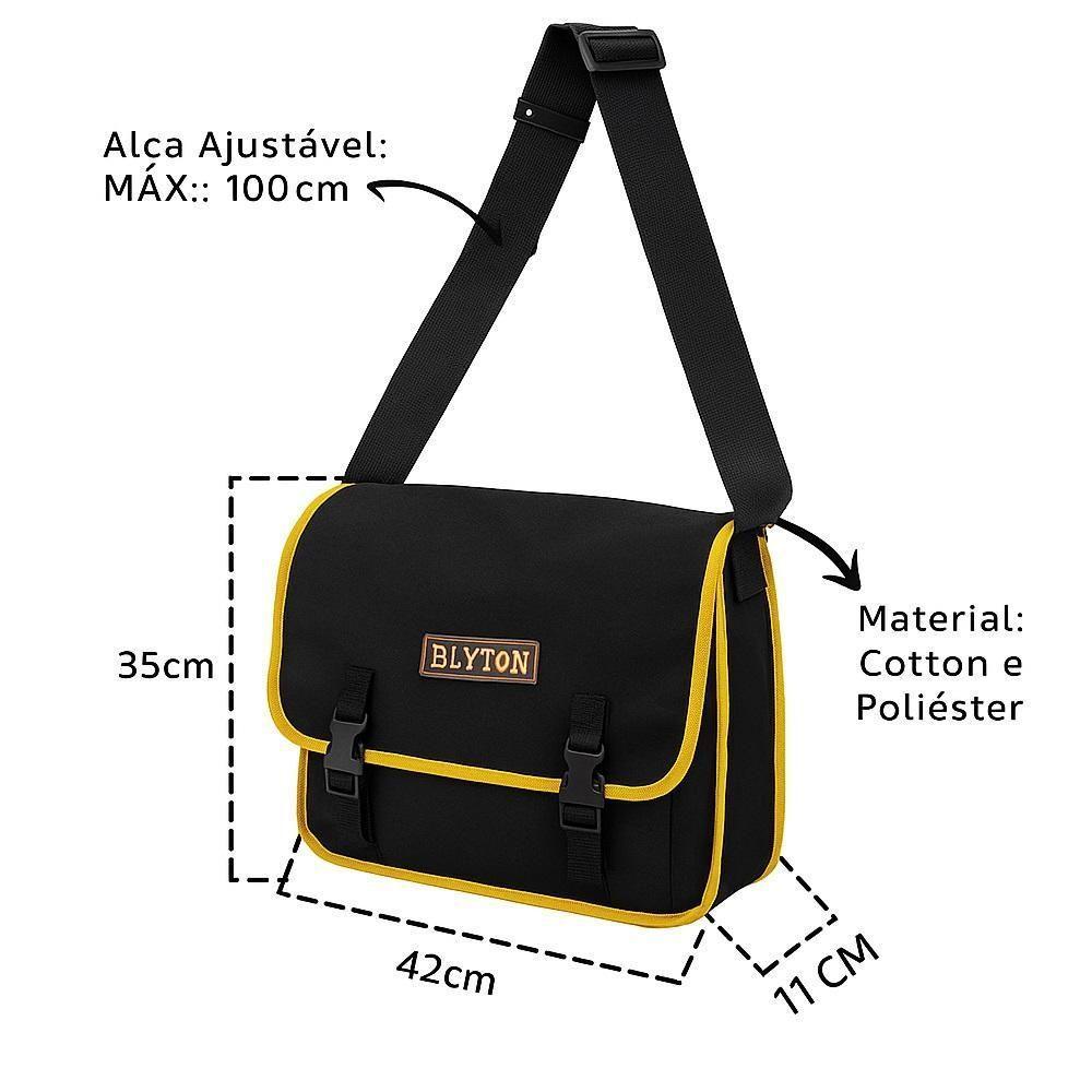 Bolsa Porta Ferramenta Impermeável Cartucheira Encanador Eletricista Alça Transversal Regulável 2 Bolsos Amarela - 5