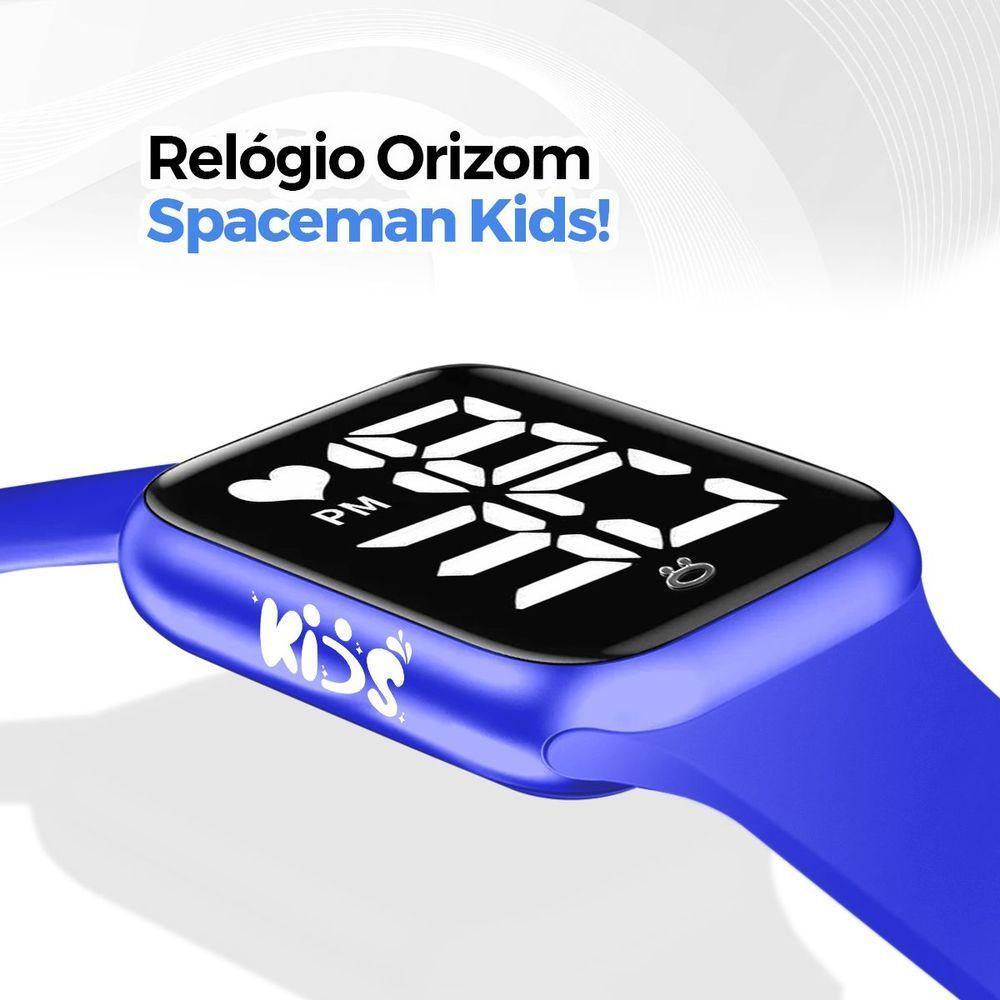 Relogio Digital Infantil + Proteção Uv Oculos Sol Azul Haste Madeira Presente Criança Resistente - 8