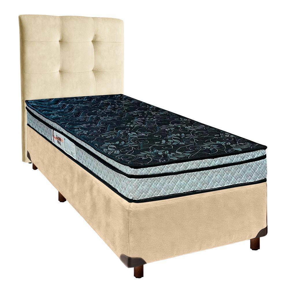 Kit Cama Box + Cabeceira + Colchão Solteiro D28 - Conforto - Paropas - 1