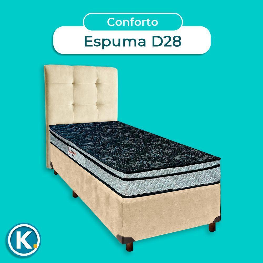 Kit Cama Box + Cabeceira + Colchão Solteiro D28 - Conforto - Paropas - 4
