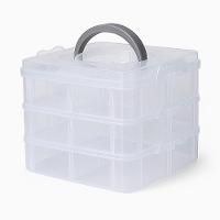 Maleta Multiuso 18 Divisorias Removivel Organizador Box Medicamentos Ferramentas Costura Pesca - 1