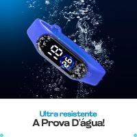 Relogio Infantil Azul Digital + Oculos Sol Menino Foguete Prova Dagua Original Garoto Social Acetato