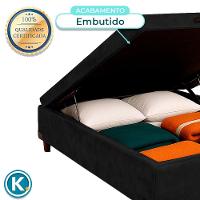 Cama Box Bau Casal Blindado Nature Preto 138x188 - 3