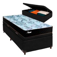 Cama Box Bau Blindado Solteiro + Colchão Molas Ensacadas Life Gold Paropas - 1