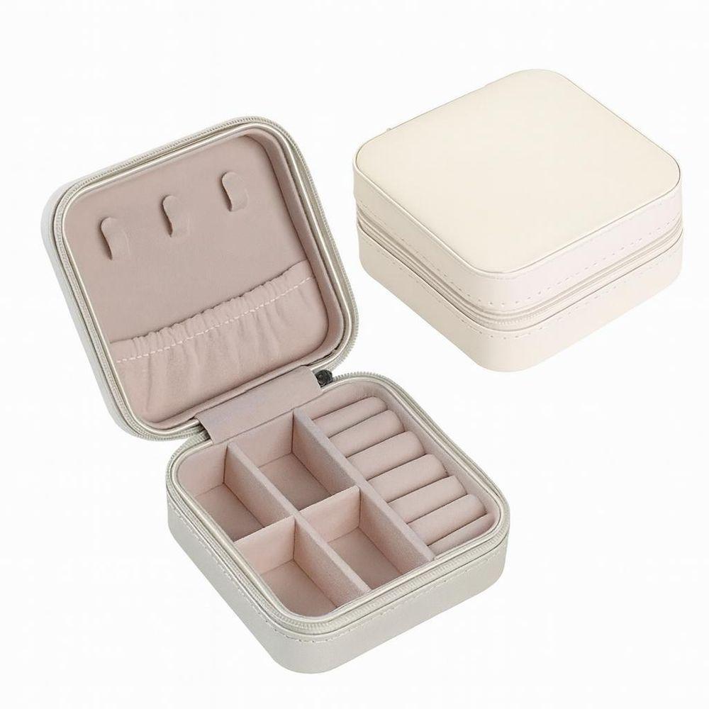 Mini Porta-jóias Em Couro Sintético Verde - 1