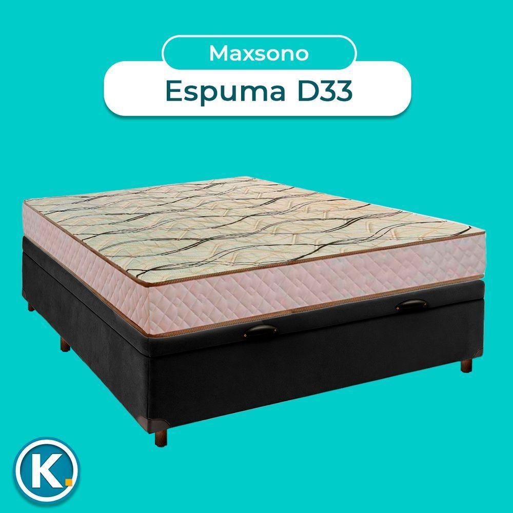 Conjunto Cama Box Bau Blindado Casal + Colchão D33 Maxsono Paropas - 3