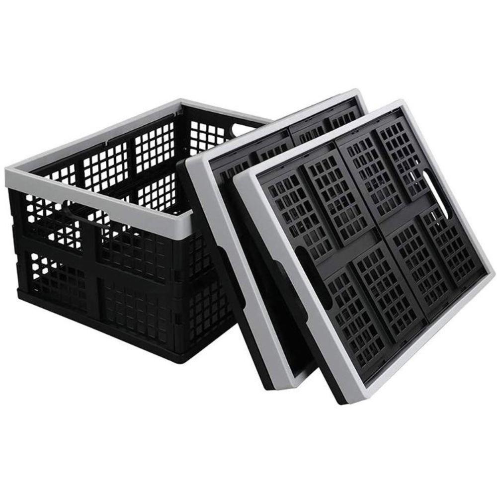 Caixa Organizadora Dobravel Cesto Desmontavel Caixote Transporte Multiuso Carga Compras Lavanderia - 1