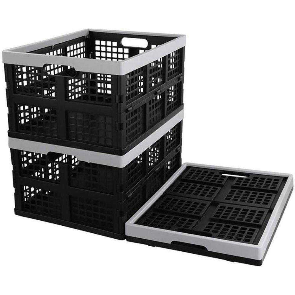 Caixa Organizadora Dobravel Cesto Desmontavel Caixote Transporte Multiuso Carga Compras Lavanderia - 2